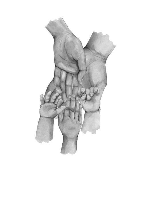 Pappa, mamma & 3 barn - Poster